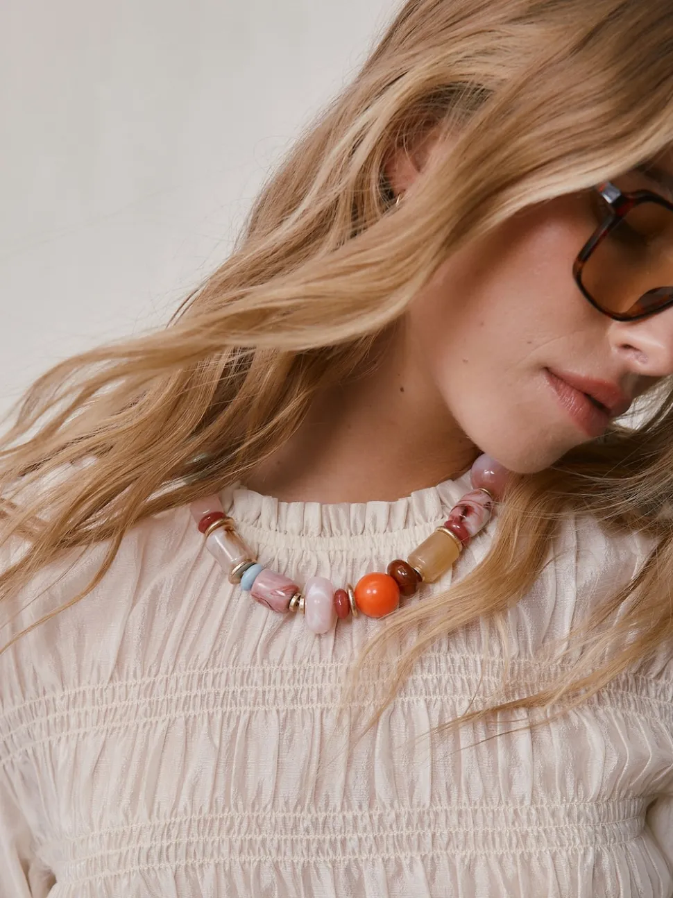 Multicolore - Collier de grosses perles