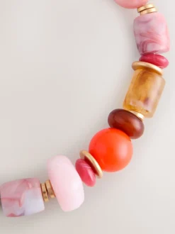 Multicolore - Collier de grosses perles