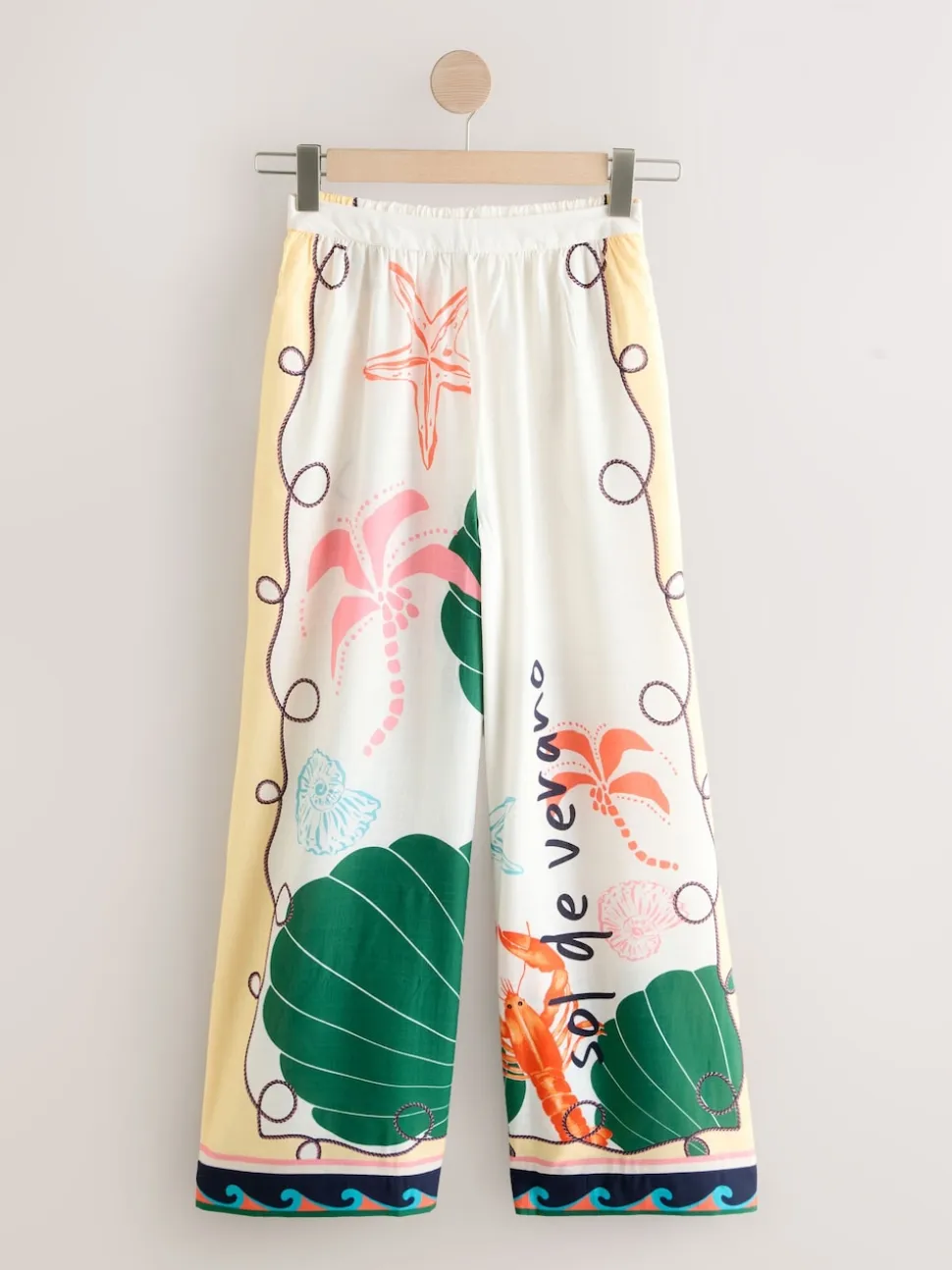 Multicolore - Pantalon large de jambe