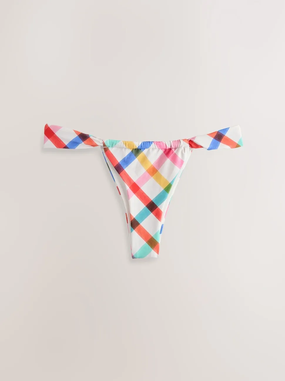 Multicolore/Blanc à Carreaux vifs - Bas de bikini