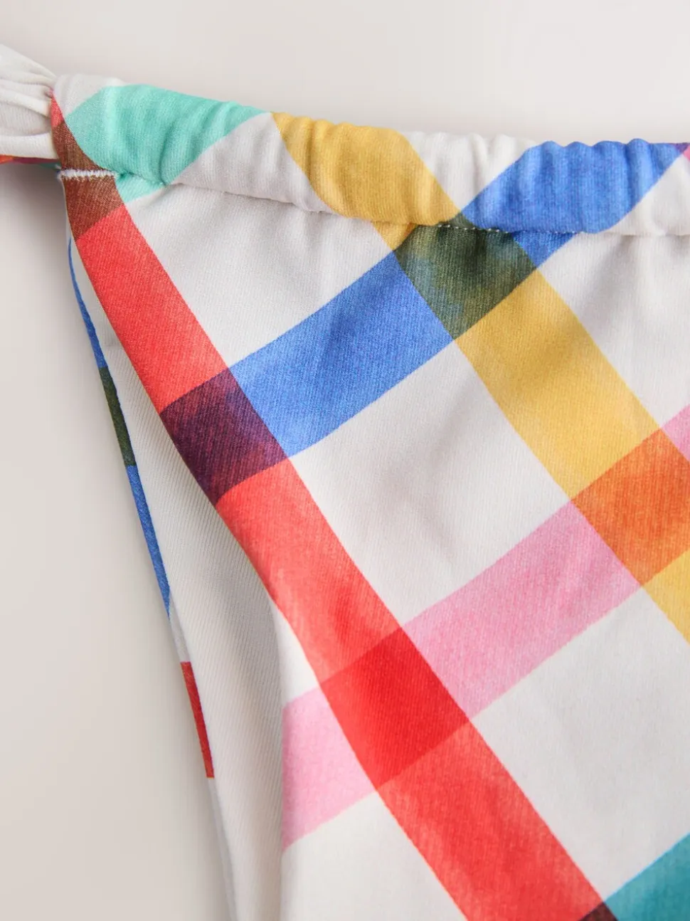 Multicolore/Blanc à Carreaux vifs - Bas de bikini