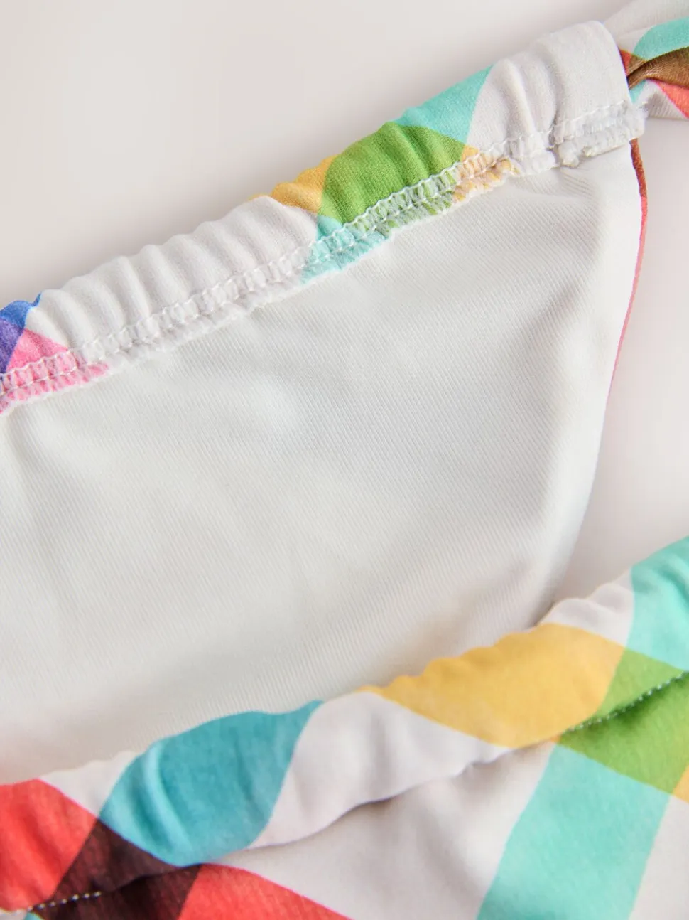 Multicolore/Blanc à Carreaux vifs - Bas de bikini