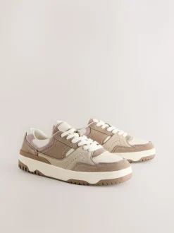 neutre - Baskets épaisses à lacets avec empiècements Forever Comfort®