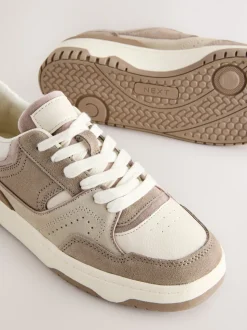 neutre - Baskets épaisses à lacets avec empiècements Forever Comfort®