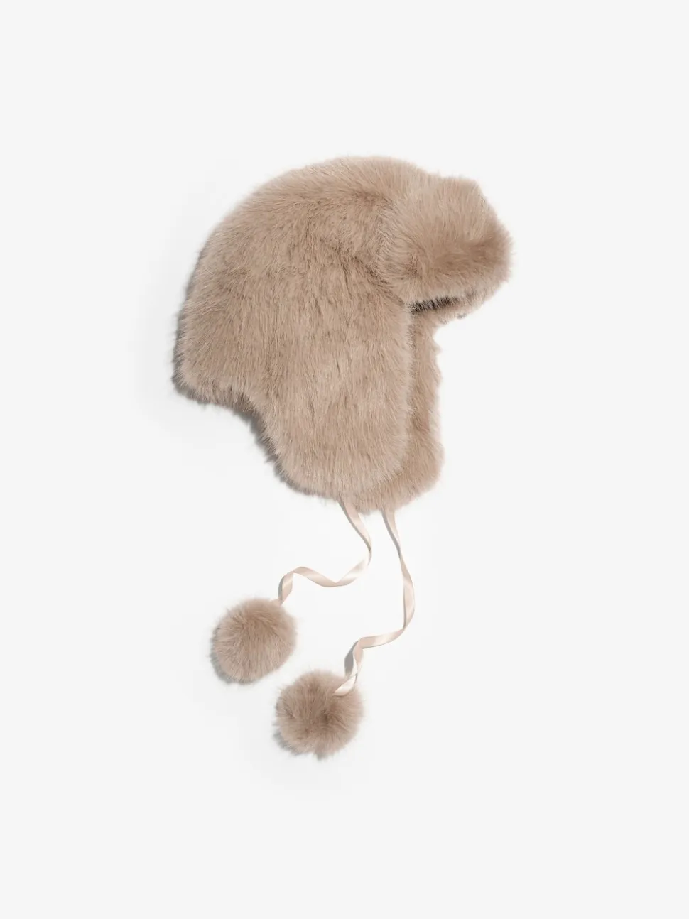 neutre - Lipsy Chapeau de trappeur en fausse fourrure avec pompons