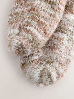 neutre - Lot de 1 chaussettes chaussons épaisses