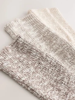 neutre - Lot de 3 paires de chaussettes en coton souple