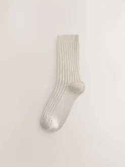 neutre - Lot de 3 paires de chaussettes côtelées à poignée chaude