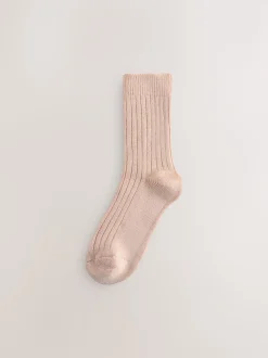 neutre - Lot de 3 paires de chaussettes côtelées à poignée chaude
