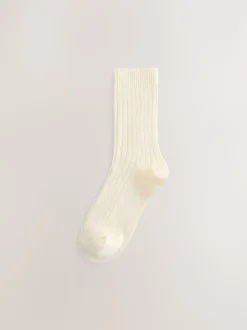 neutre - Lot de 3 paires de chaussettes côtelées à poignée chaude