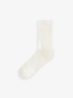 neutre - Lot de 4 paires de socquettes en maille côtelée