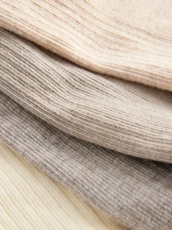 neutre - Lot de 4 paires de chaussettes de sport côtelées