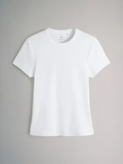 neutre - The Set lot de 5 t-shirts côtelés à manches courtes