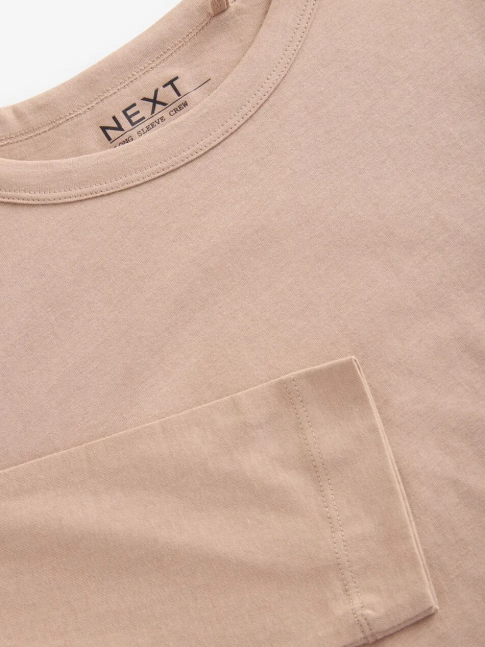 neutre - T-shirt à manches longues de cou d'équipage