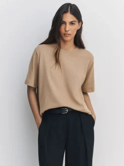 neutre - T-shirt N. Premium confortable à Manches courtes et Col rond