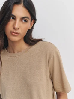 neutre - T-shirt N. Premium confortable à Manches courtes et Col rond