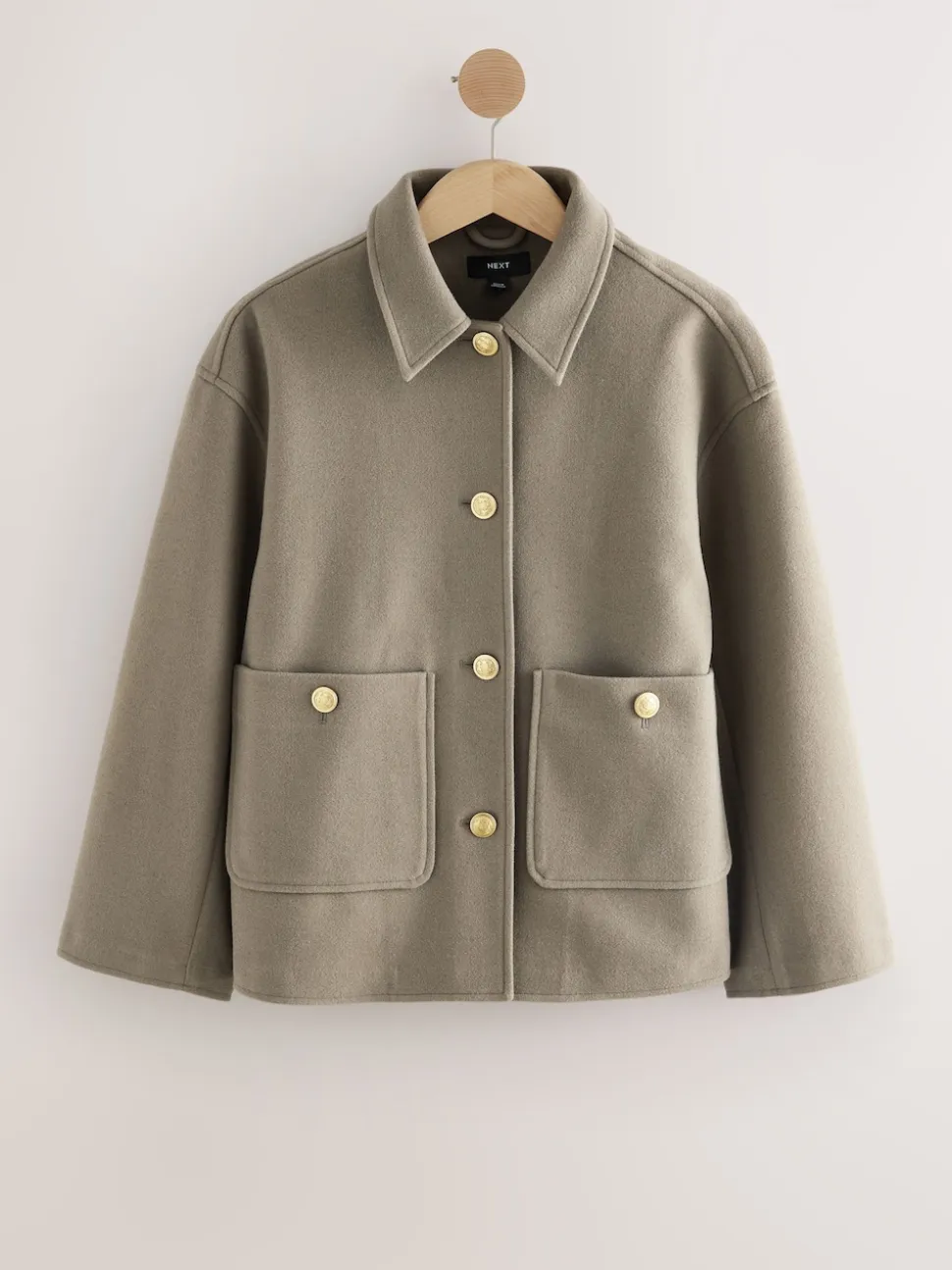 neutre - Veste brossée à col