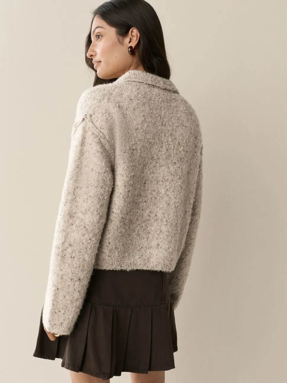Neutre neutre - Pull polo à manches longues Boucle