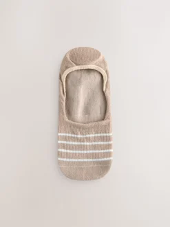 Neutre/gris Imprimé animal et Rayure - Paquet de chaussettes d'entraînement invisibles 4