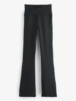 Noir - Active Wrap Waist Flared Leggings