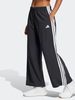 Noir - adidas Essentials Pantalons Amples à 3Rayures