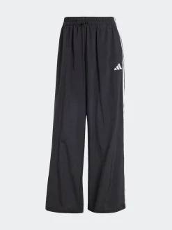 Noir - adidas Essentials Pantalons Amples à 3Rayures