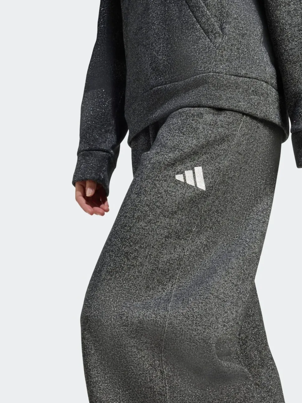 Noir - adidas Survêtement ample en polaire pailletée fêtes