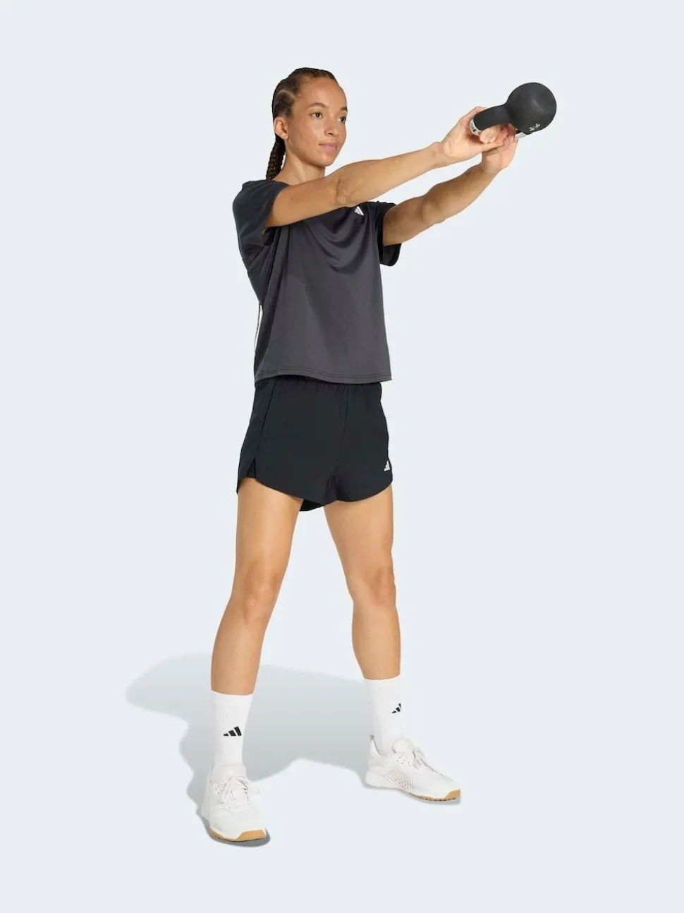 Noir - adidas Workout Essentials 2en1 Shorts