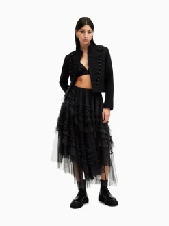 Noir - Allsaints Jen Tulle Jupes