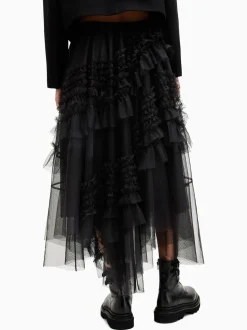 Noir - Allsaints Jen Tulle Jupes