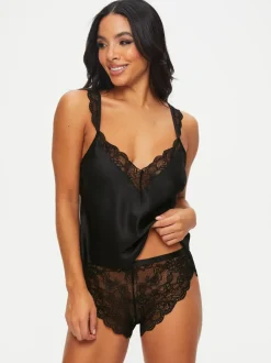 Noir - Ann Summers - Admiring Satin Lace Cami Set