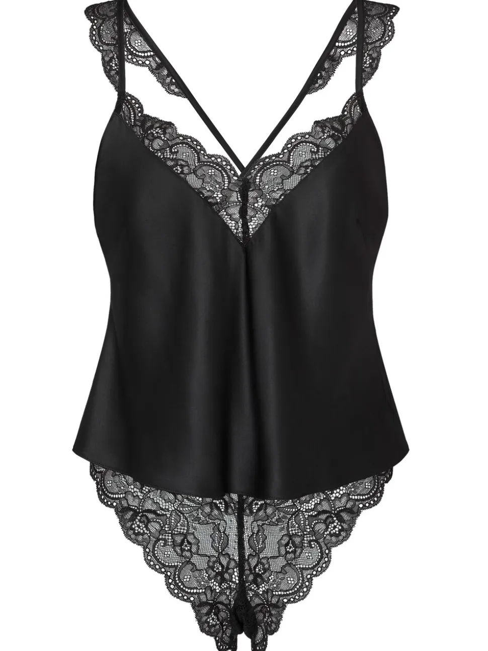 Noir - Ann Summers - Admiring Satin Lace Cami Set