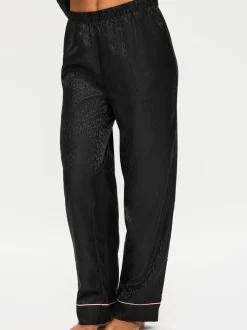 Noir - Ann Summers Pyjamas long en Satin Signature Ensemble
