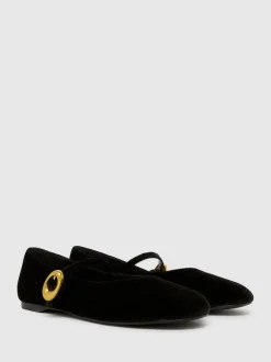 Noir - Ballerine Schuh EC Lune en velours