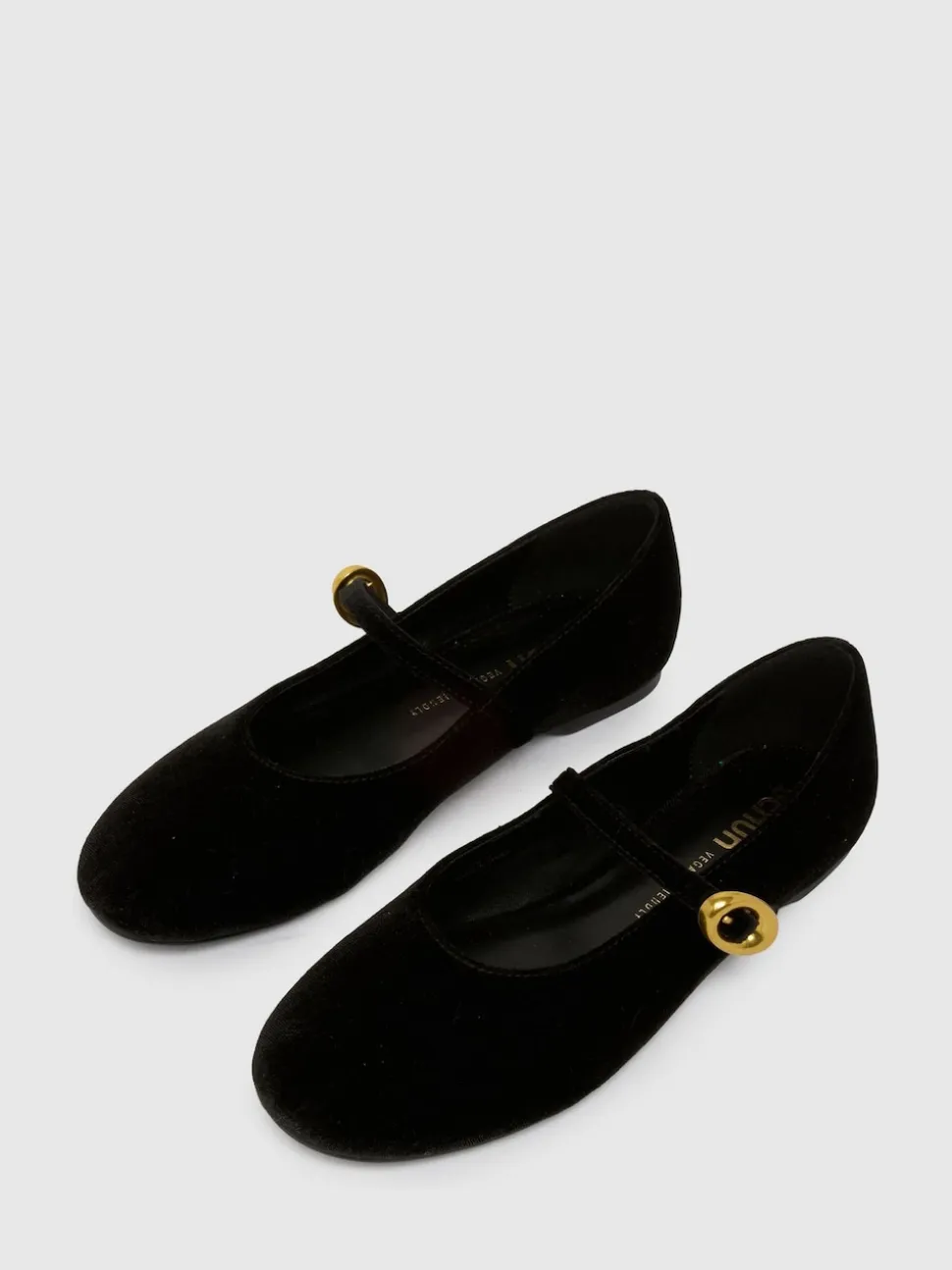 Noir - Ballerine Schuh EC Lune en velours