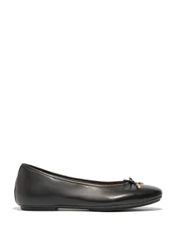 Noir - Ballerines FitFlop Dericato Noeud en cuir souple