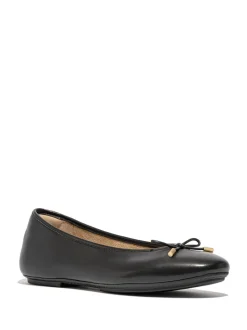 Noir - Ballerines FitFlop Dericato Noeud en cuir souple