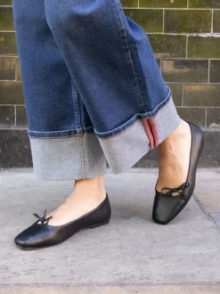 Noir - Ballerines Novo Camilla à nœud asymétrique