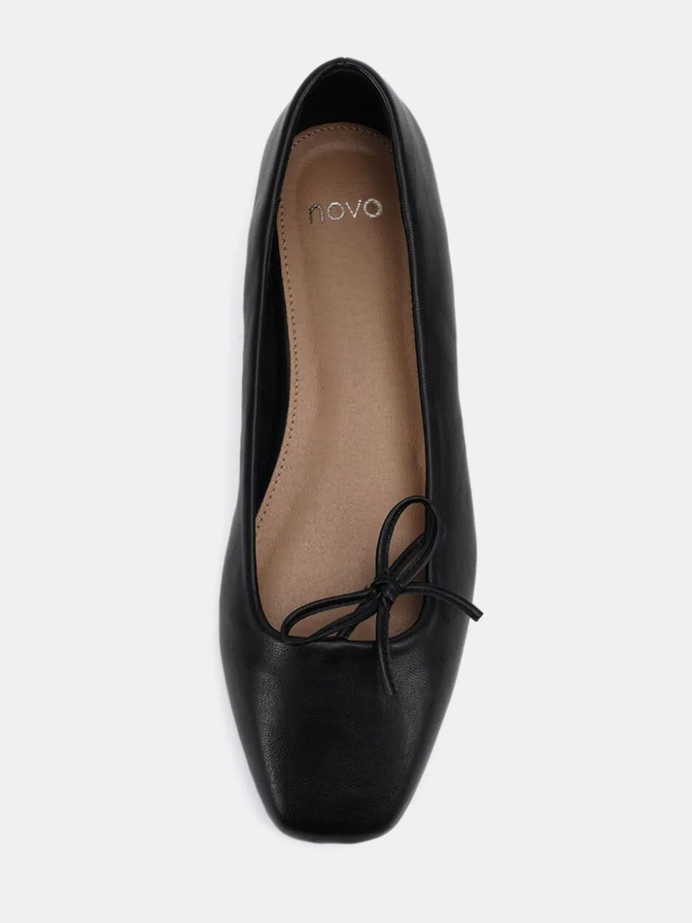 Noir - Ballerines Novo Camilla à nœud asymétrique