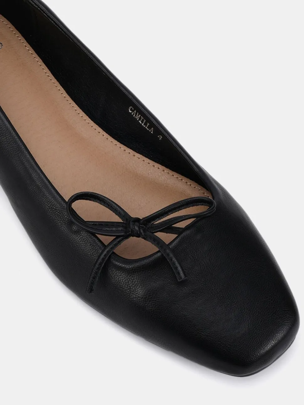Noir - Ballerines Novo Camilla à nœud asymétrique