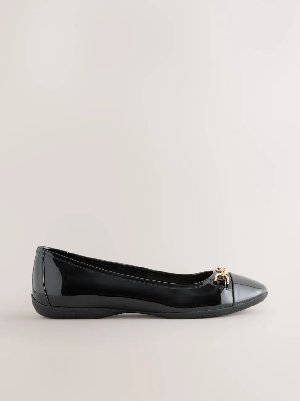 Noir - Ballerines plates Forever Comfort® avec chaîne
