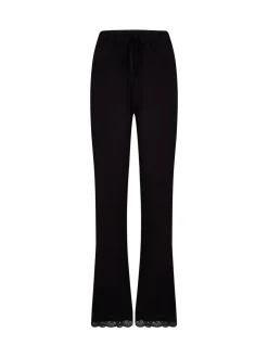 Noir - Bas de pyjama Pour Moi Sofa Loves en jersey doux en dentelle