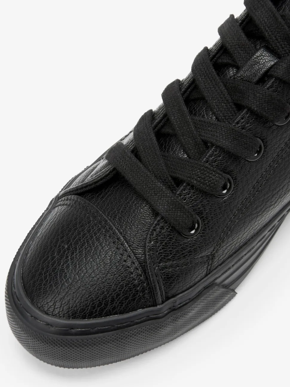Noir - Baskets de baseball vernies
