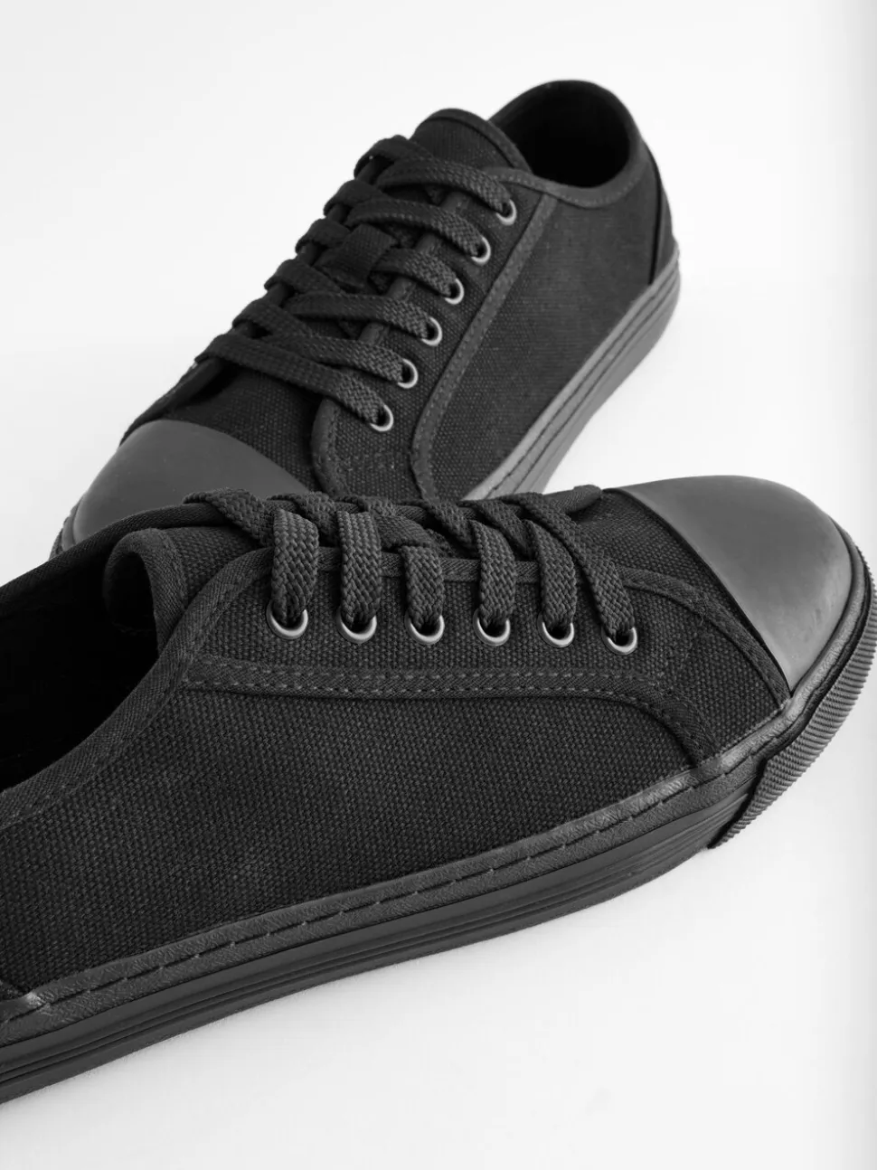 Noir - Baskets de baseball en toile