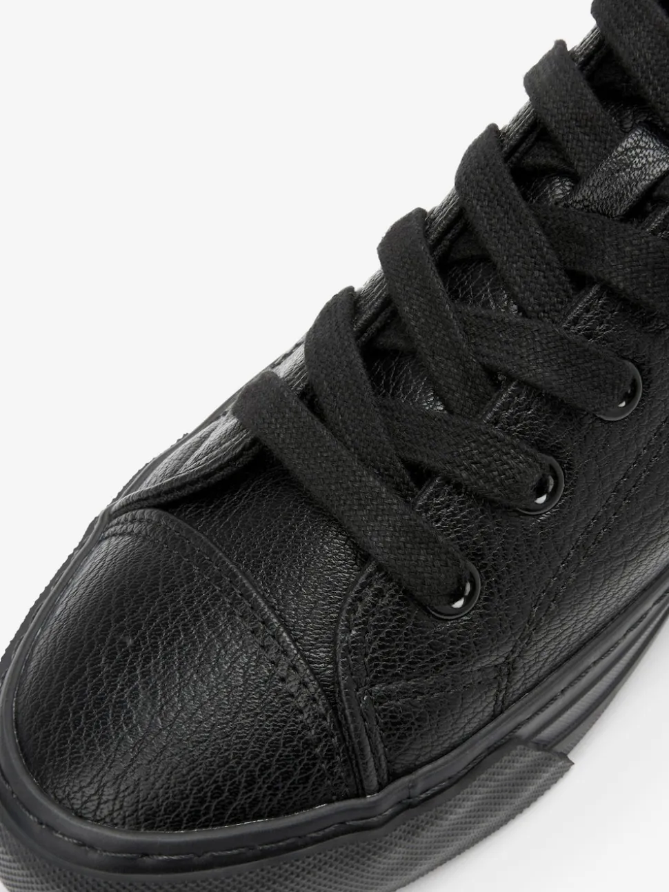 Noir - Baskets de baseball vernies