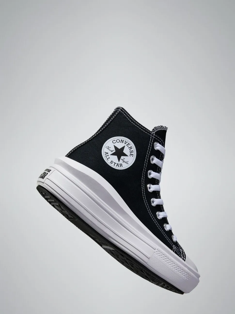 Noir - Baskets montantes Converse Move effet plateforme