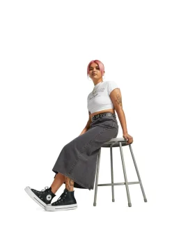 Noir - Baskets montantes Converse Platform Lift Chuck Taylor en cuir