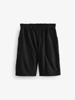 Noir - Bermuda 100% coton