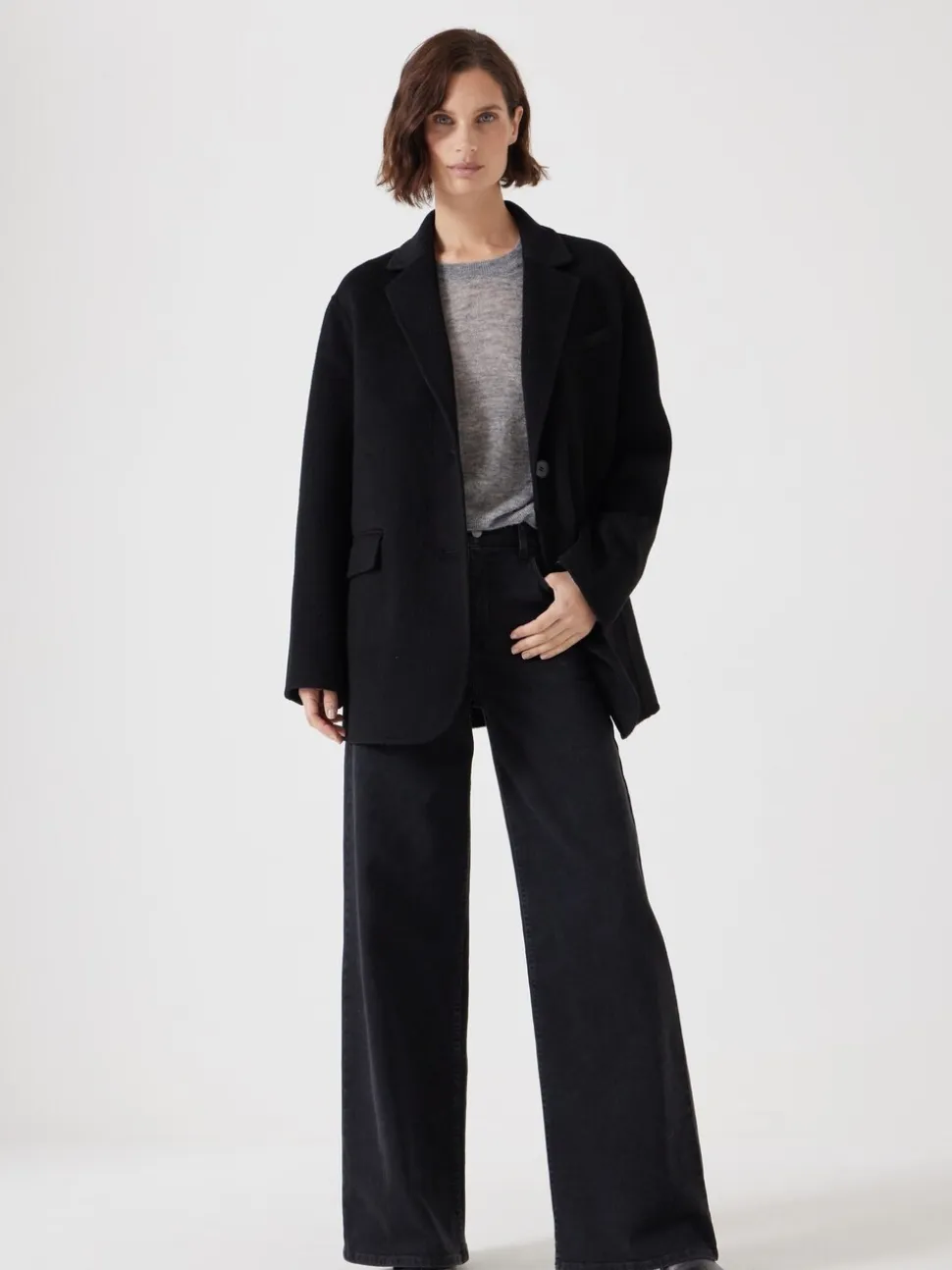 Noir - Blazer Hush Pure Wool double face