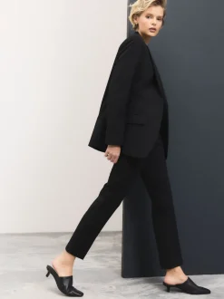 Noir - Blazer simple boutonnage en laine